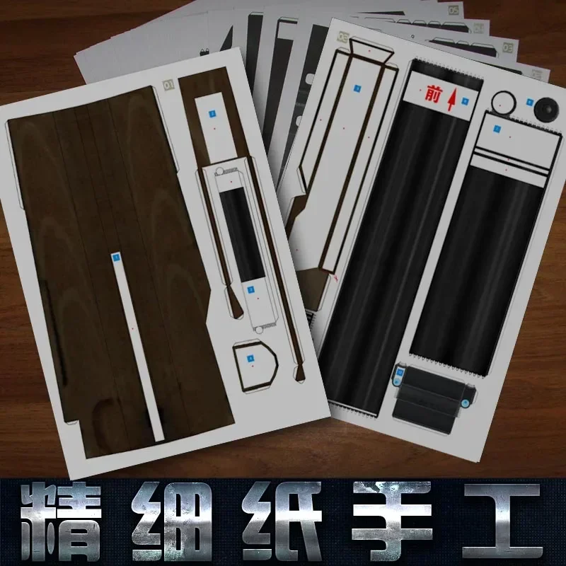 98K Sniper Paper Model  3D Stereo Manual Drawing Military