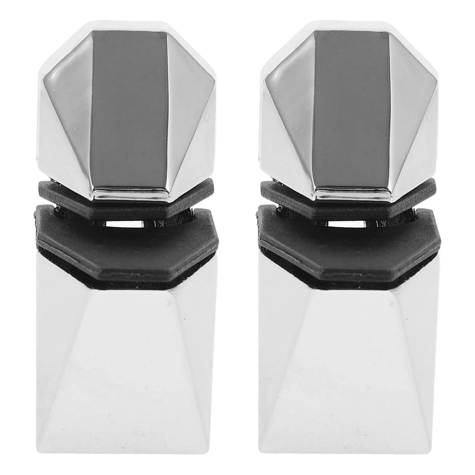 2 قطعة دعامات الرف الزجاجي قوية مقاومة للاهتراء سطح أملس خزانة الدش رفوف تثبيت دعامات الرف الزجاجي