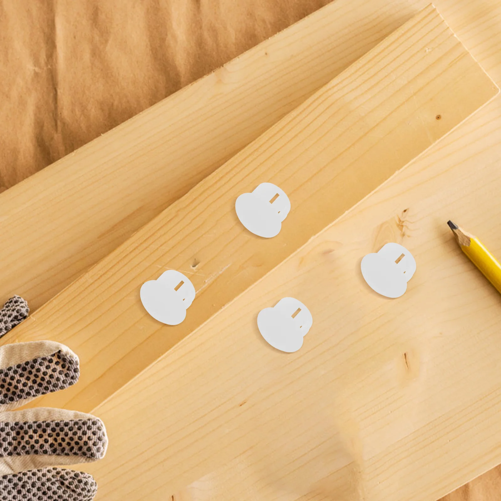 100 قطعة من البلاستيك الأبيض ثقب المسمار المقابس أغطية مستديرة لخزانة باب الأثاث قبعات نهاية بلاستيكية مزخرفة قبعات المسمار