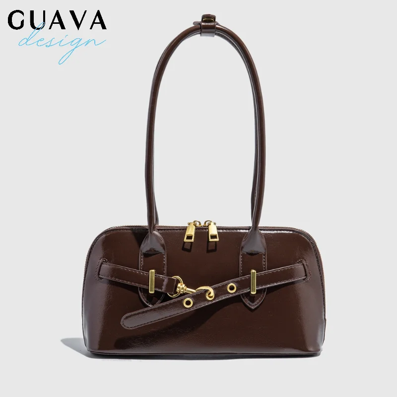 

Ретро однотонные сумки из искусственной кожи для женщин Y2K Trend, женская сумка на плечо, женские сумки и кошельки, большая сумка