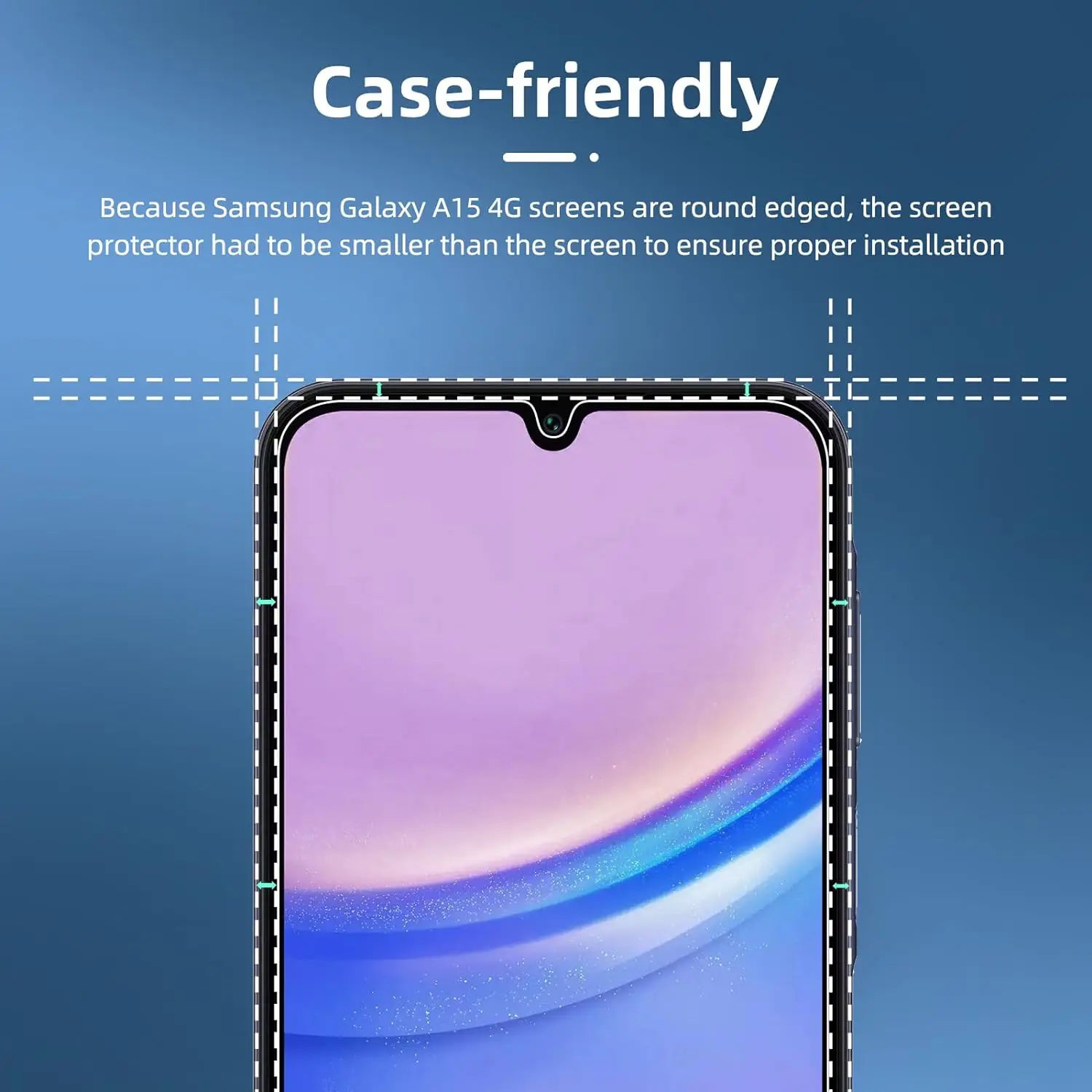 

Screen Protector For Samsung Galaxy A15 4G/A15 5G HD Tempered Glass