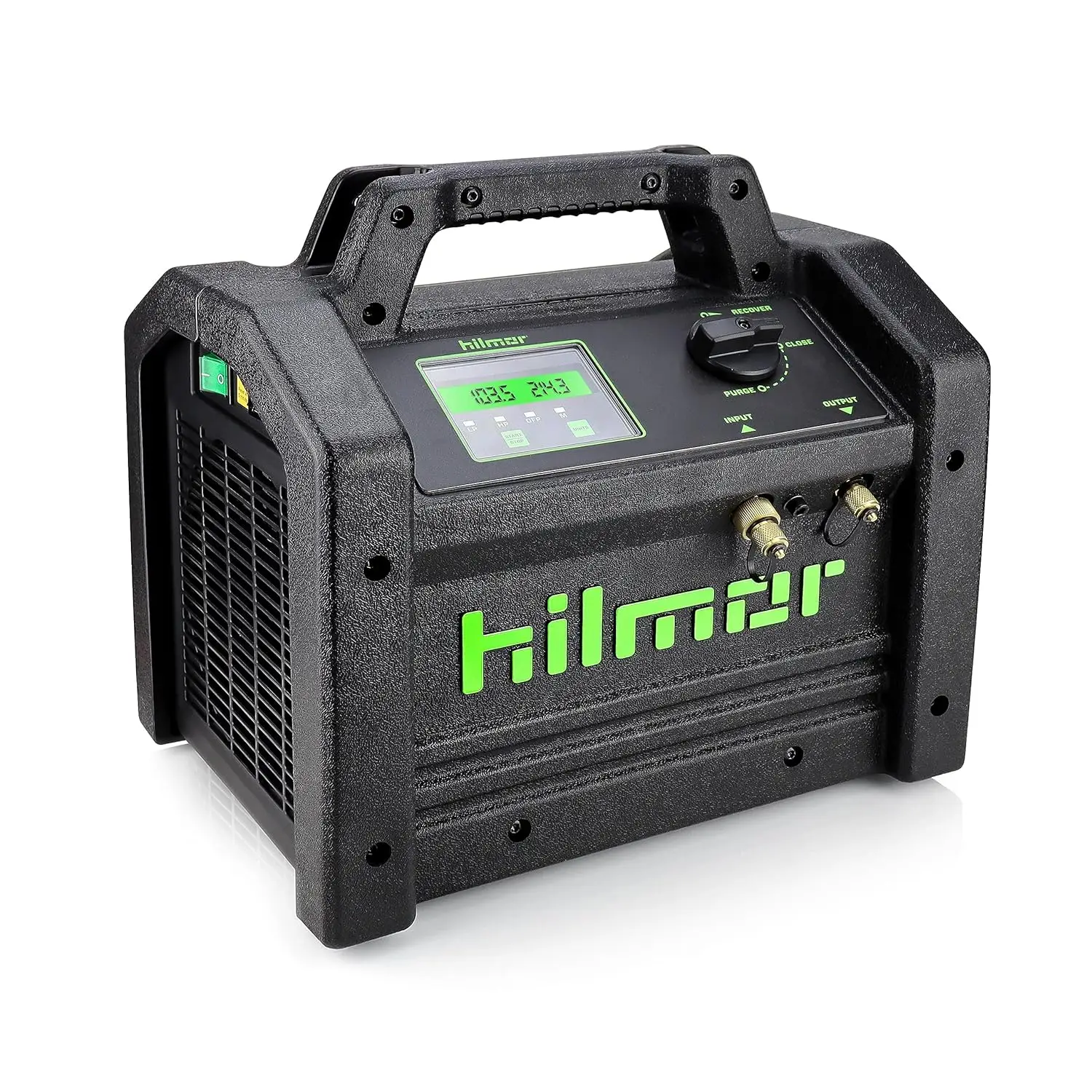 

Hilmor 1950536 Brushless DC Refrigerant Recovery Machine, HVAC Tools and Equipment, Professional Use, Black