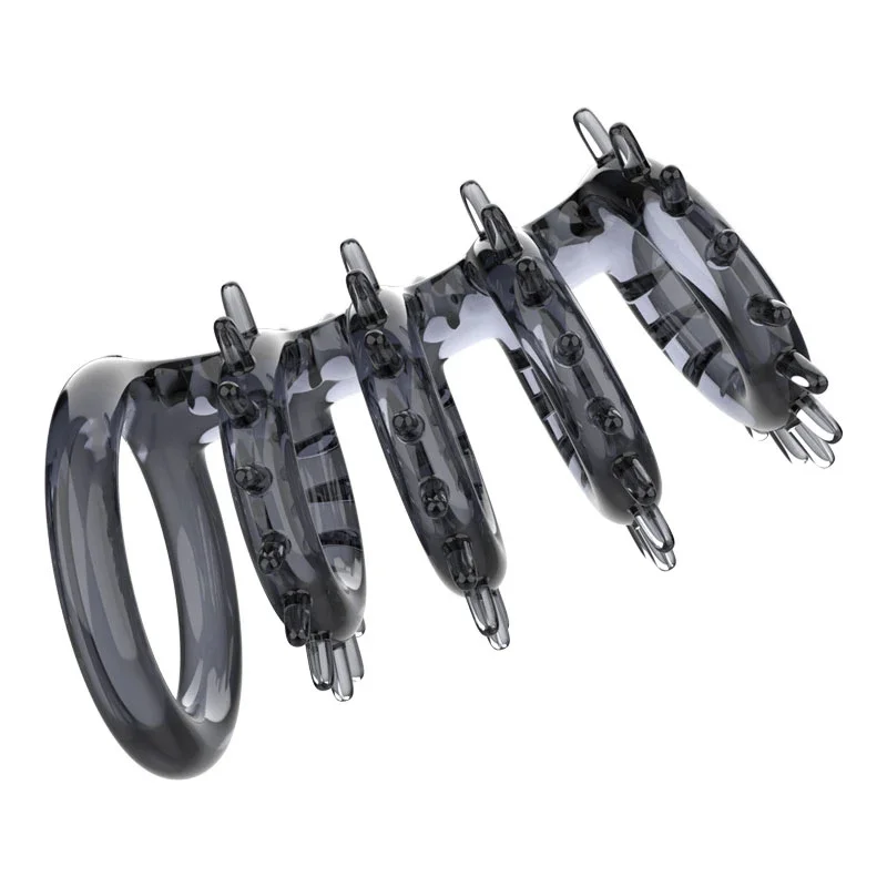 Sex Toys For Women Delayed Ejaculation Penis Ring Sleeve Men Bdsm Bondage Chastity Cage Masturbator Semen Lock Ring Sex Shop - view 4