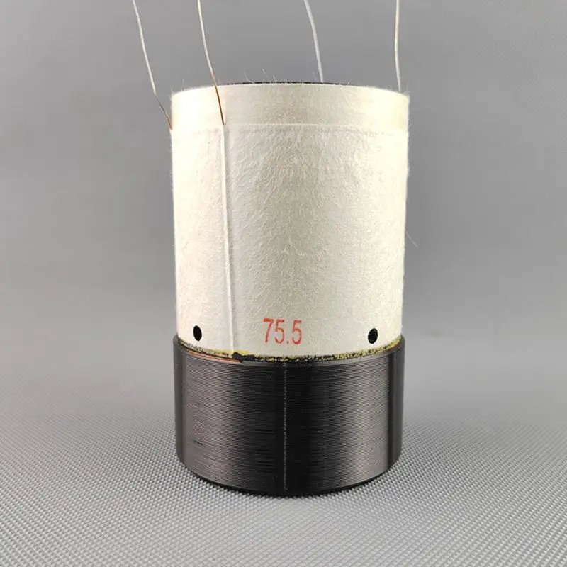 1PC 75.5mm Speaker Subwoofer Voice Coil 4way Out Coil 4ohm 4-layer Winding Car Bass Repair Part with Copper Wire