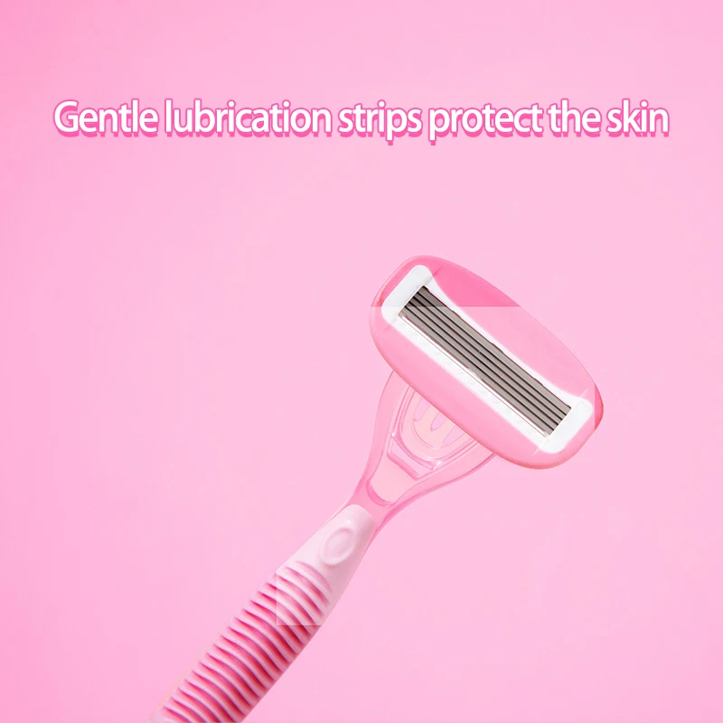 MINISO Barbie Series Soothing 5-layer Razor for Women Gentle Underarm Cleaning Daily Use Stainless Steel Anime Peripheral