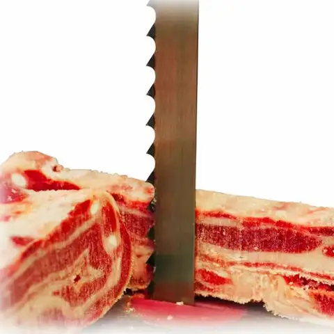 bearbetning av fryst kött bandsågblad kött och ben Snabbskärande slaktbandsågblad för maskin Elektrisk fryst matbutik 10 best sales benskärskiva - №1