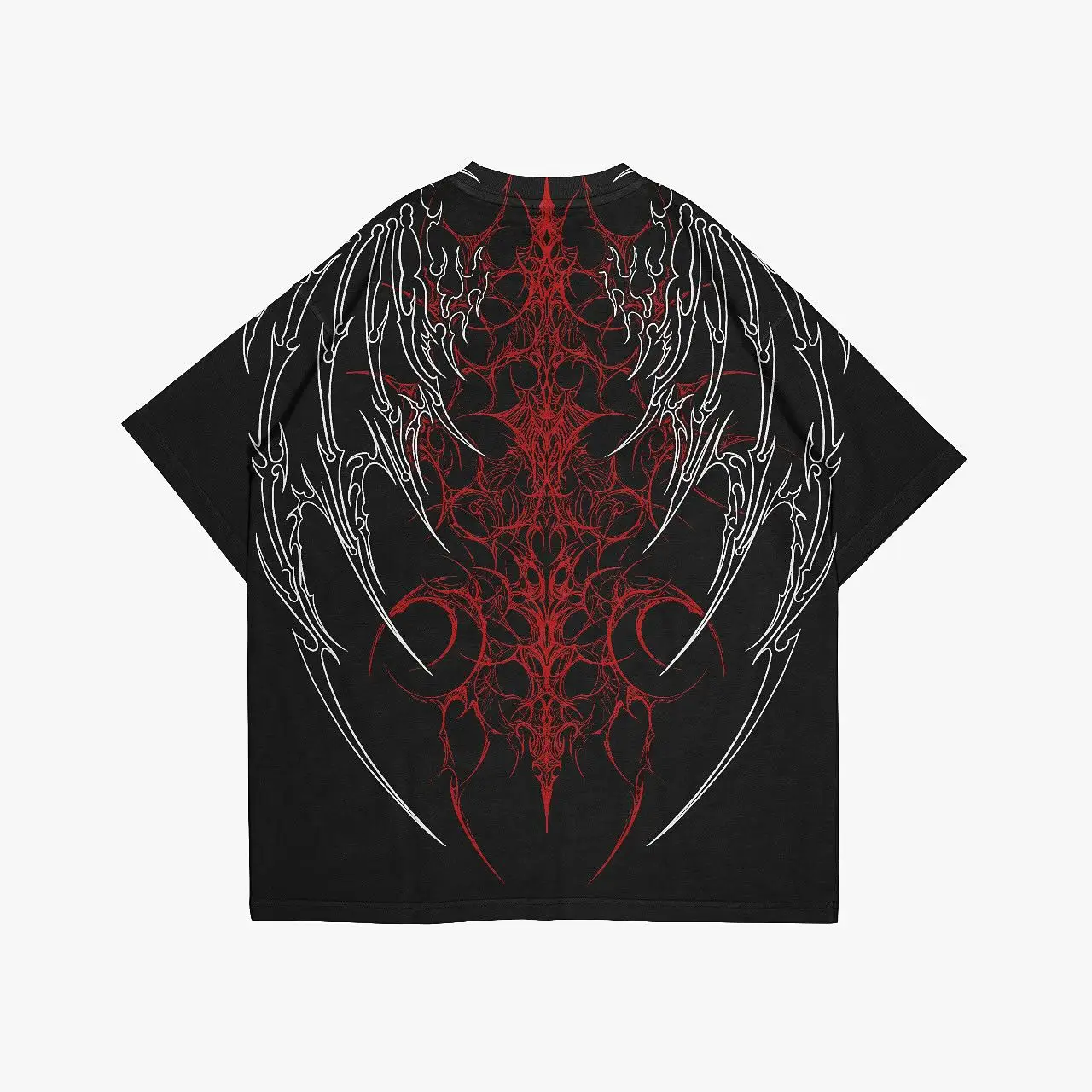 Gothic Cyberpunk Anime T Shirt Dark Flame Skull Print Dark Tee Y2K Streetwear Unisex Cotton Graphic Top Horror Casual Wear