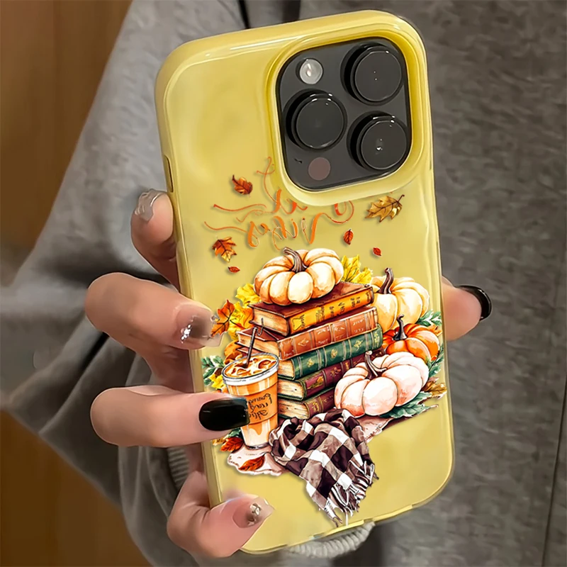 Autumn Pumpkin Coffee iPhone Case – Soft TPU Cover — detail image 6