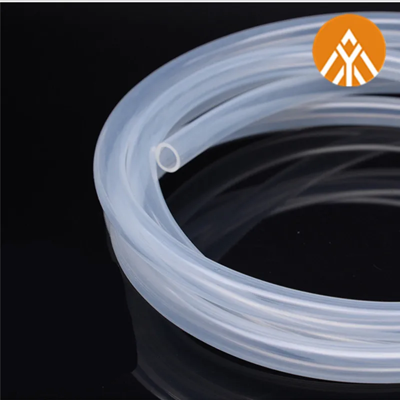 10Meters/lot 2x4mm 3x5 3x6 4x6 4x7 4x8 5x7 5*8 6x8 6x9 6x10 8x10 8x12mm food grade tasteless clear Silicone Tube Hose Pipe