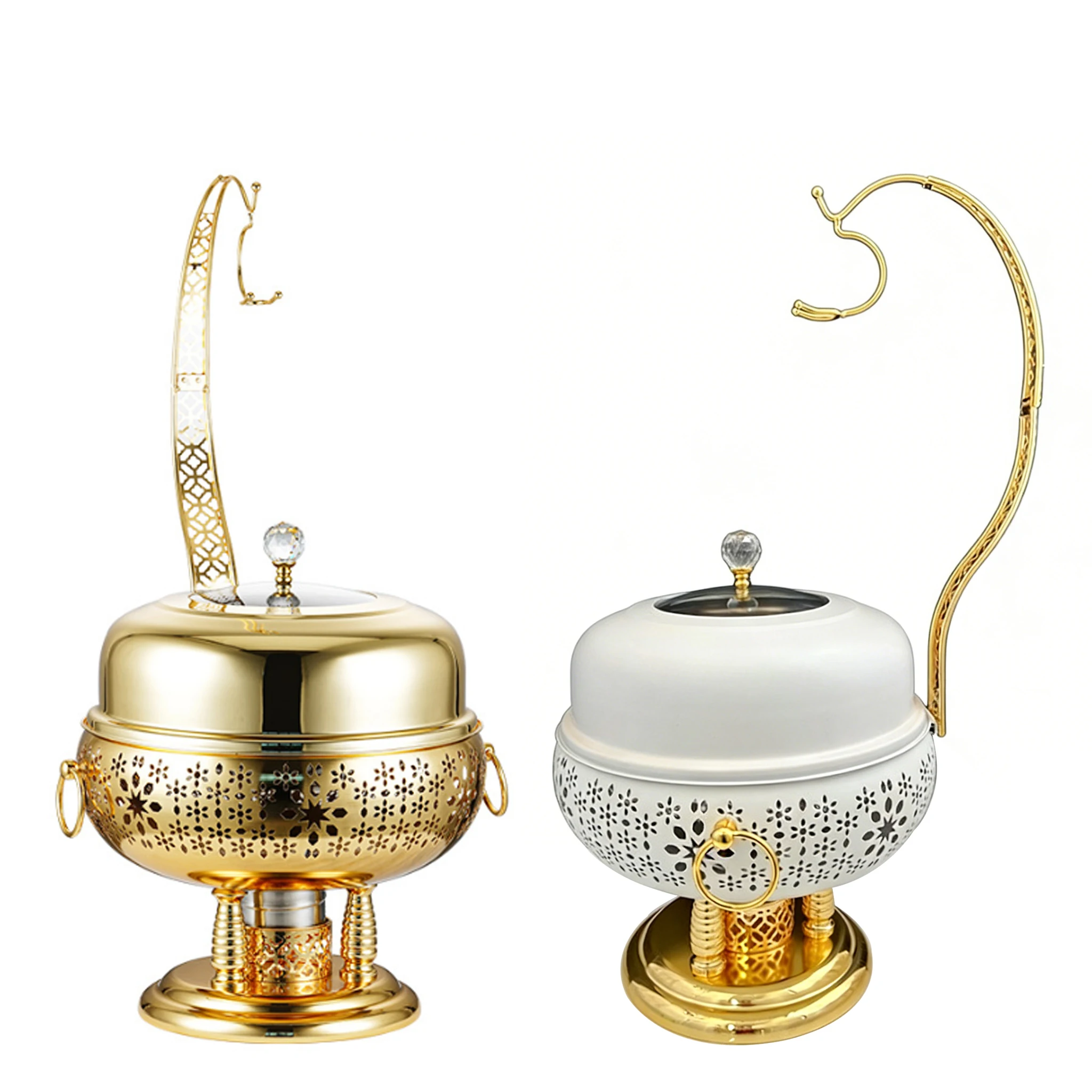 Modern 8L Hanging White Chafing Dish For Wedding For Hotels And Restaurants
