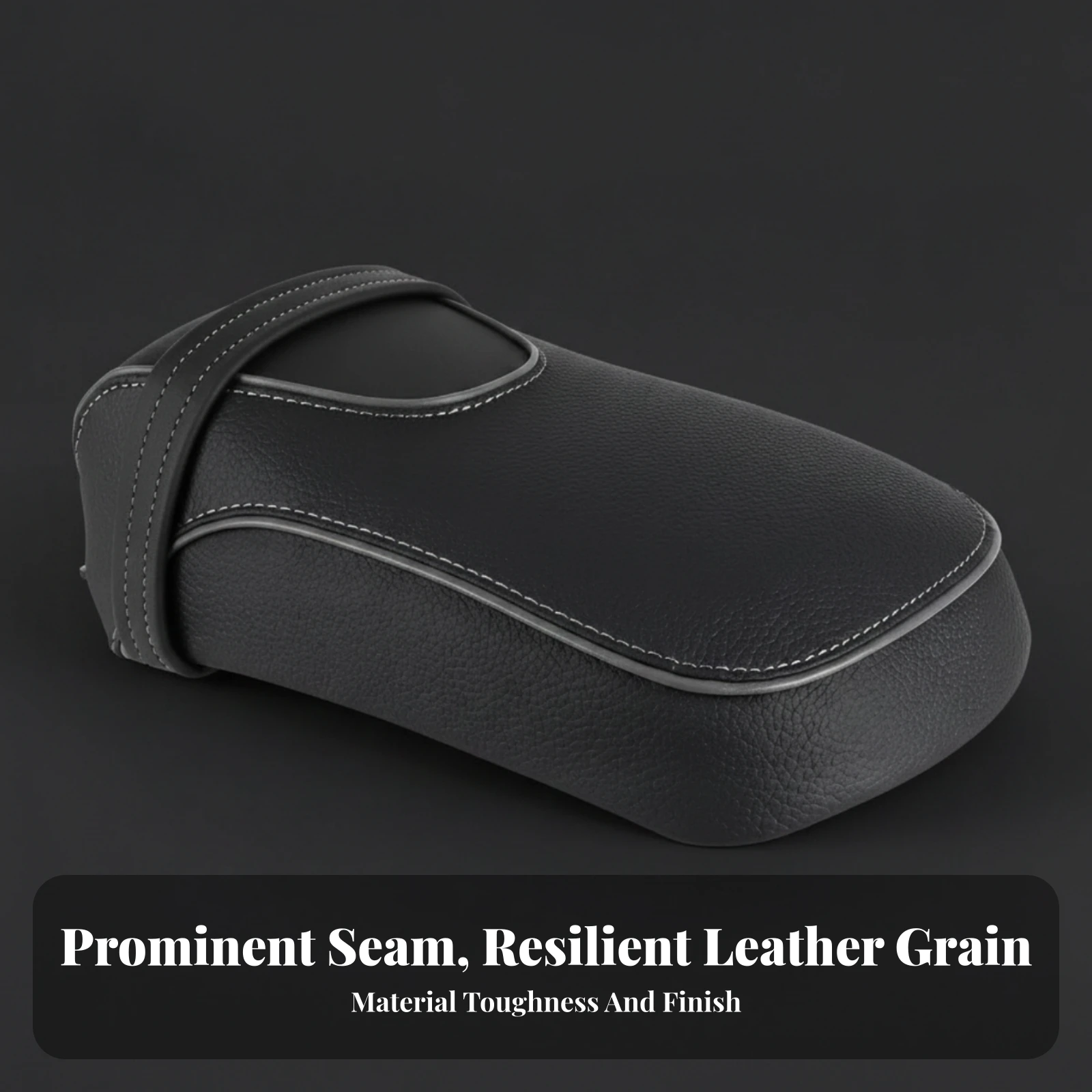 Motorcycle Seat Cushion Ergonomic Motorcycle Seat Cushion with Straps Contoured Textured for Riders