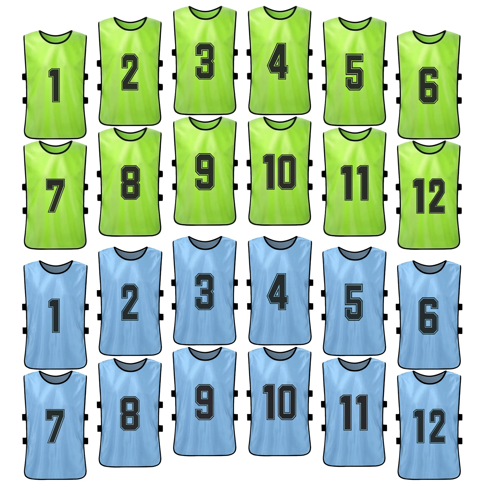 قمصان كرة قدم سريعة الجفاف لرياضات الشباب ، ملابس كرة قدم ، مرايل تدريب فريق كرة السلة ، سترة رياضية للتدريب ، لعبة Scrimmage ، 24 يبلغ عمولة