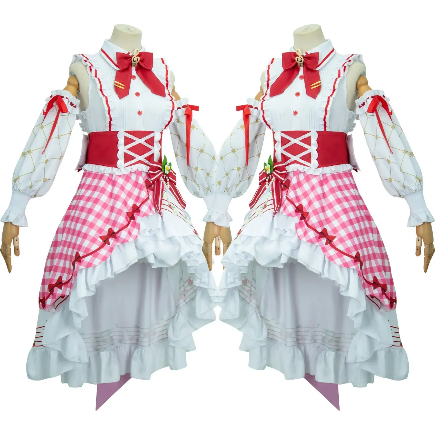 Disfraces de Cosplay de fresa de Anime para mujer, vestido Lolita, ropa de niña femenina, fiesta de Carnaval de Halloween, 15 ° aniversario