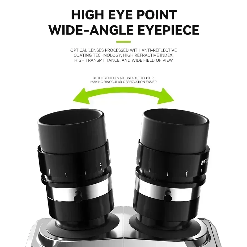 LUOWEI TR02-B3TV Trinocular Stereo Microscope 7-50X Microscope HD Continuous Zoom Microscope Flying Line Mobile Phone PCB Repair