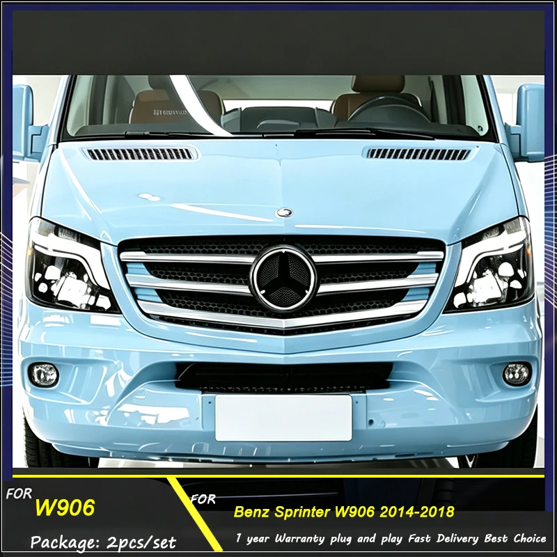Headlight Assembly For Benz Sprinter 2014-2018 W906 Front lamps Upgrade  LED Car Projector Lens Plug and Play Tools Accessories