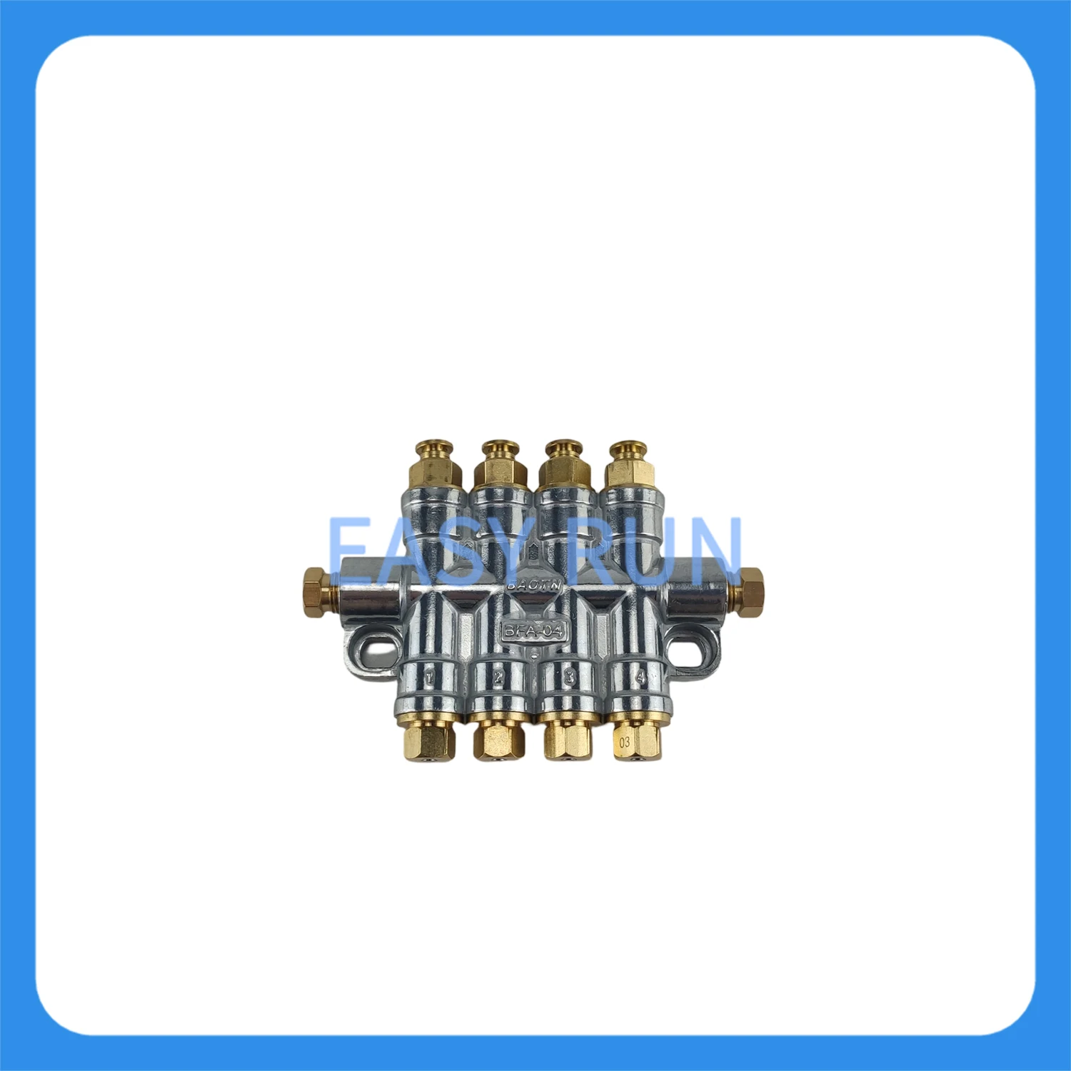 

4-Port Progressive Distributor, Flow Indicator, 0.3cc/cyc, 6mm/4mm