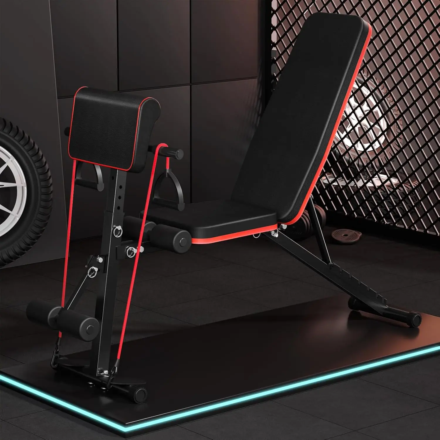 

Adjustable Weight Benches For Home Gym Roman Chair Foldable Gym Bench For Home Workout Bench Weight Lifting Bench Incline Declin