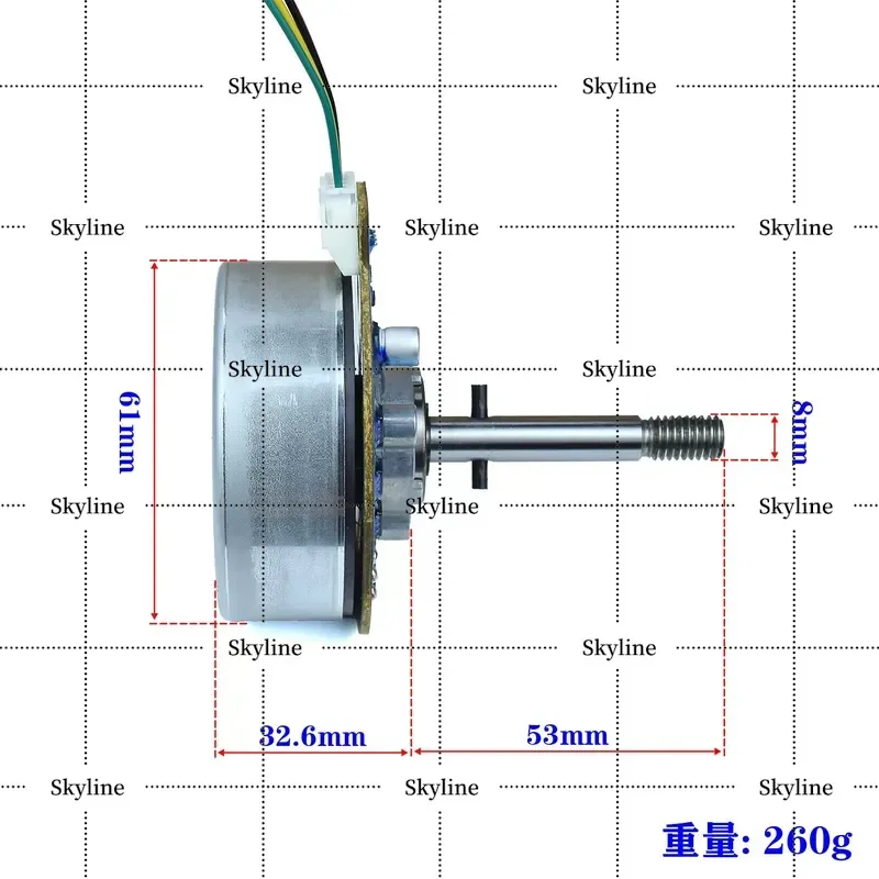 For Nidec Brushless Motor Air Purifier Fan Motor DC24V 4000 Rpm High Torque
