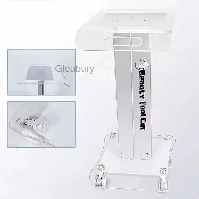 

Beauty Instrument Trolley Highgrade Acrylic Shelf Mobile Base Beauty Salon Special Trolley Muebles Para Spa Commercial Furniture