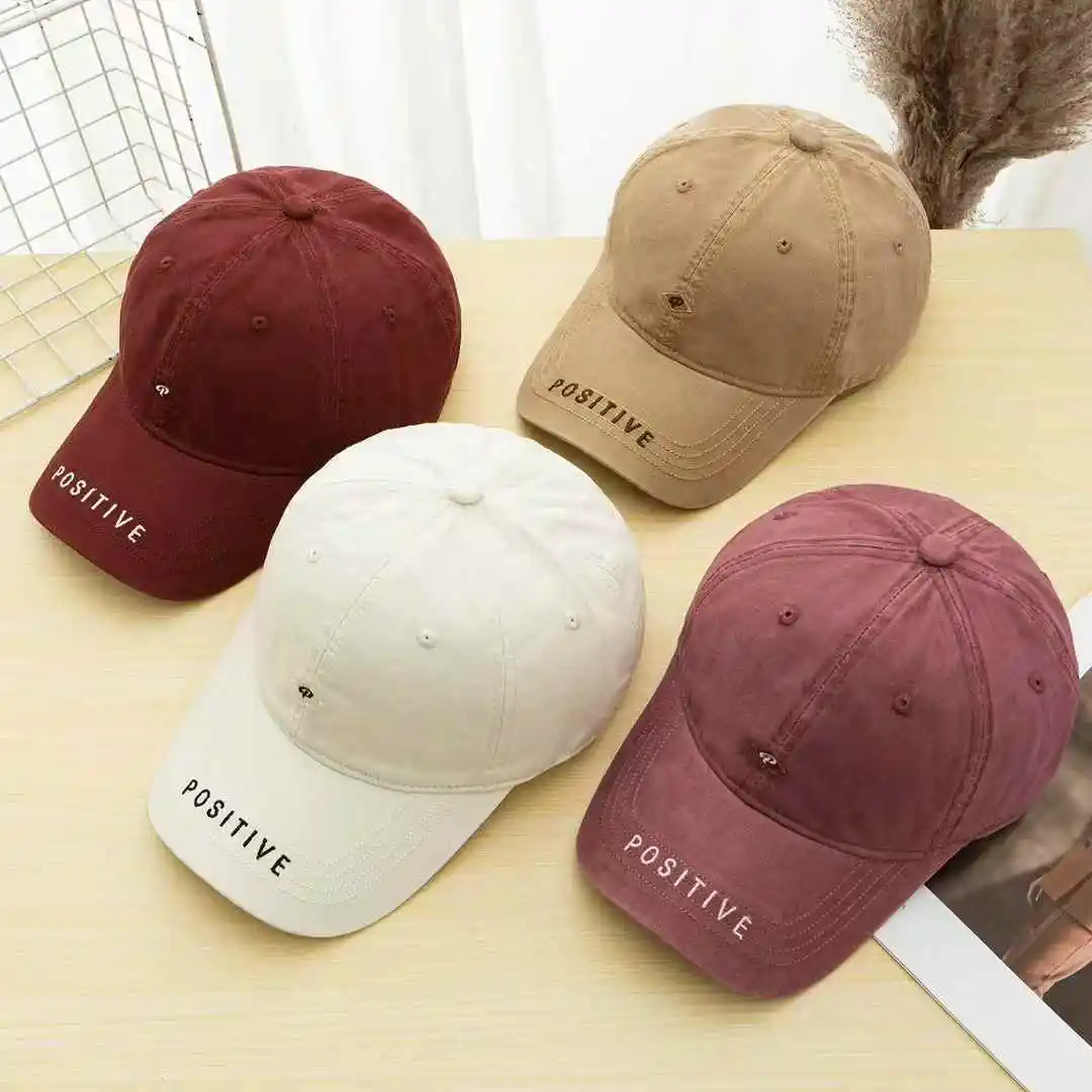 2025 الربيع الأبجدية المطرزة قبعة بيسبول رئيس كبير عميق أعلى قمة صلب ظلة الشمس حماية تنوعا النسخة الكورية قبعة