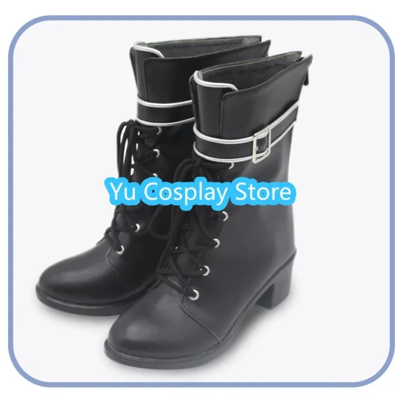 

2025 aaa HOSHINO ICHIKA Game PU Leather Shoes Halloween Carnival Boots Cosplay Props Custom Made
