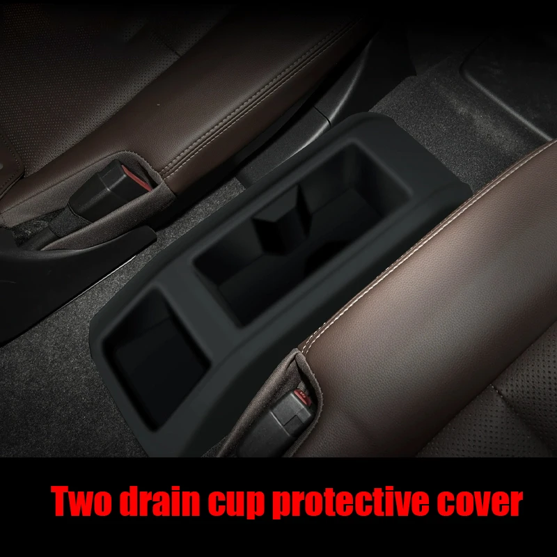 for Toyota Land Cruiser Prado 250 Series 2024 Silicone protective cover for the middle water cup in the second row