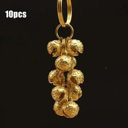 Creative Brass Handicraft Die-Casting Wind Chimes Bell Key Car Button Wind Bell Tibetan Bronze Bell Gift Home Decoration Pendant