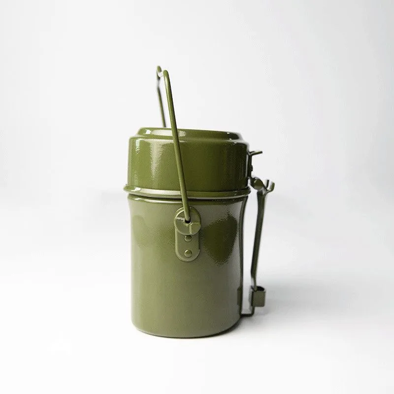 High Temperature Resistant Aluminum Lunch Box Multi-functional Military Style Outdoor Set