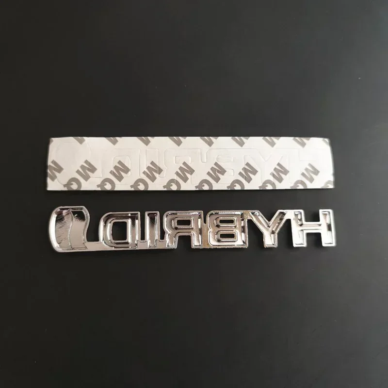 3D Metal Hybrid Logo Side Fender Rear Trunk Emblem Badge Car Sticker Decals For Toyota Prius Camry Crown Auris Rav4s TRD