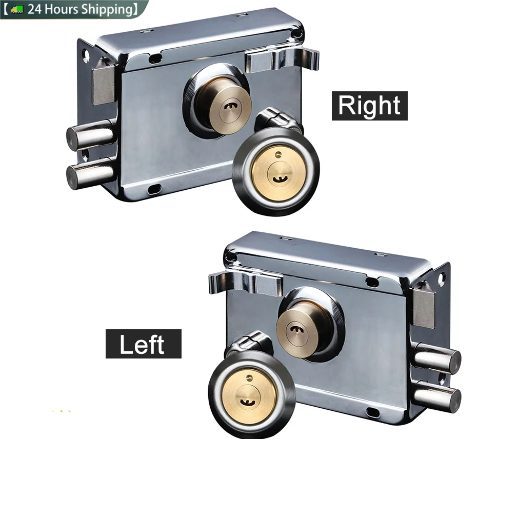 Stainless Steel Anti-theft Door Lock Exterior Iron Door Locks Security Anti-Theft Strong Deadbolt Multiple Insurance Lock