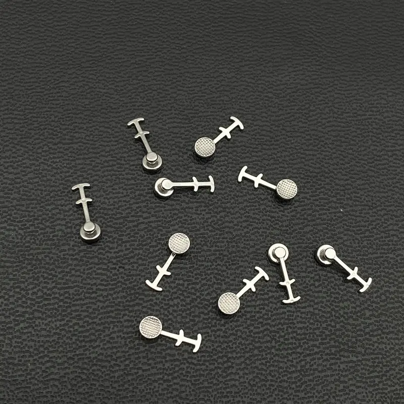 10pcs/pack Dental Orthodontic Lingual button Lingual Attachments multi-hook monoblock bondable button ortho brackets