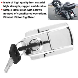 Motorcycle Rear Trunk Lock Anti‑Theft With 2 Keys Modification Accessories Fit For Big Sheep