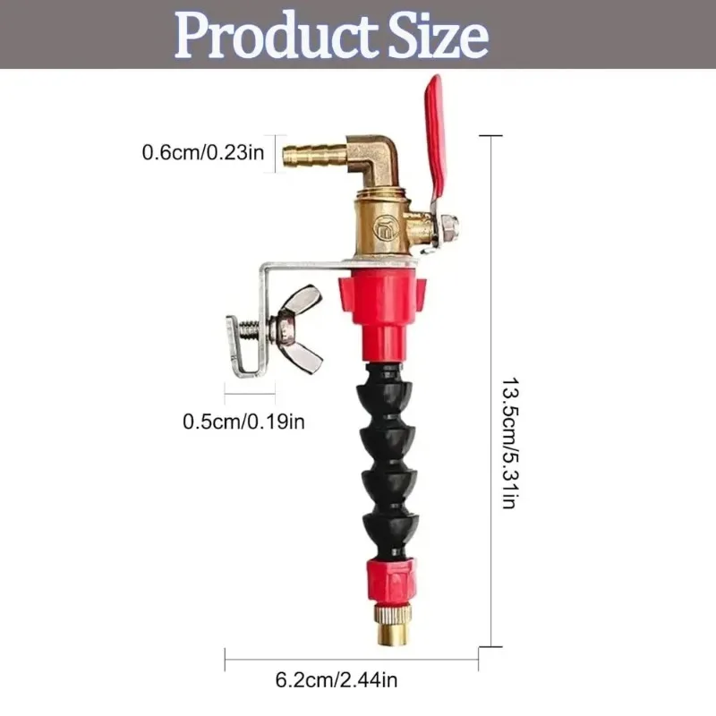 135mm Angle Grinder Water Sprayer Universal Water Nozzle for Cutting Machine Dust-Proof Nozzle for Marble Brick Tile Cutting
