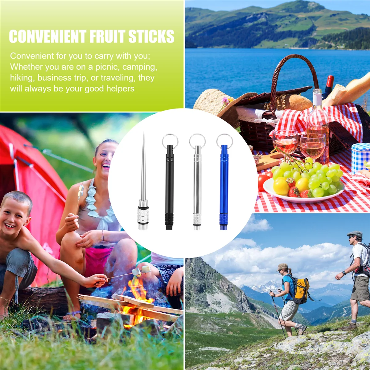 

【Сьогодні только!】6 шт. металлические титановые зубочистки, портативные многоразовые карманные зубочистки с держателем для зубочисток из нержавеющей стали