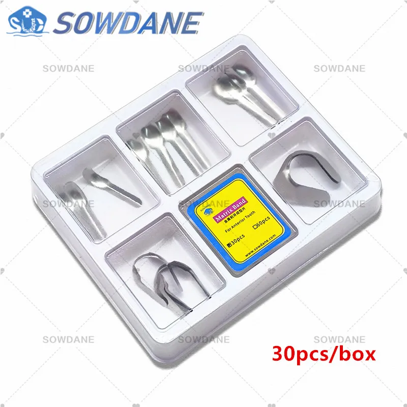 شرائط أمامية قريبة كبيرة للأسنان أنظمة مصفوفة مصفوفات أمامية مزدوجة مواد ترميم الأسنان