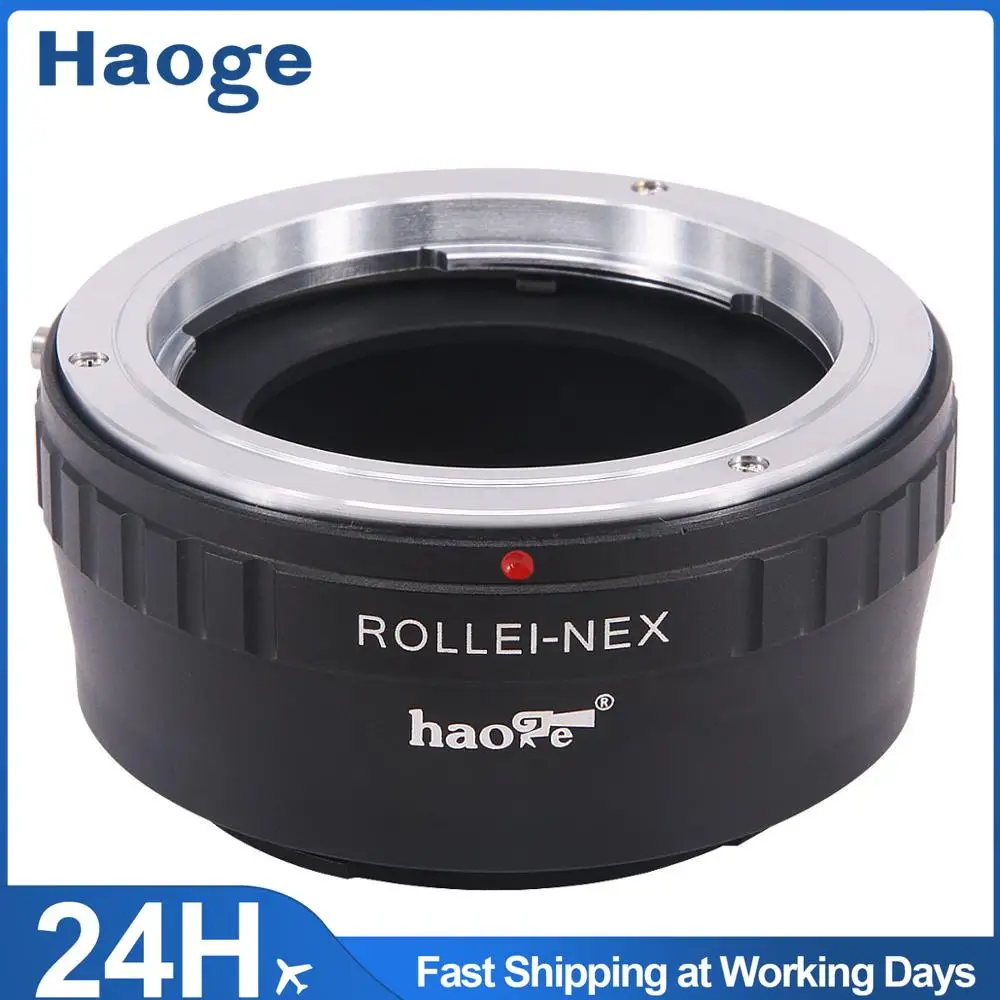Haoge Manual Lens Mount Adapter for Rollei 35 SL35 QBM Quick Bayonet Mount Lens to Sony E mount NEX Camera