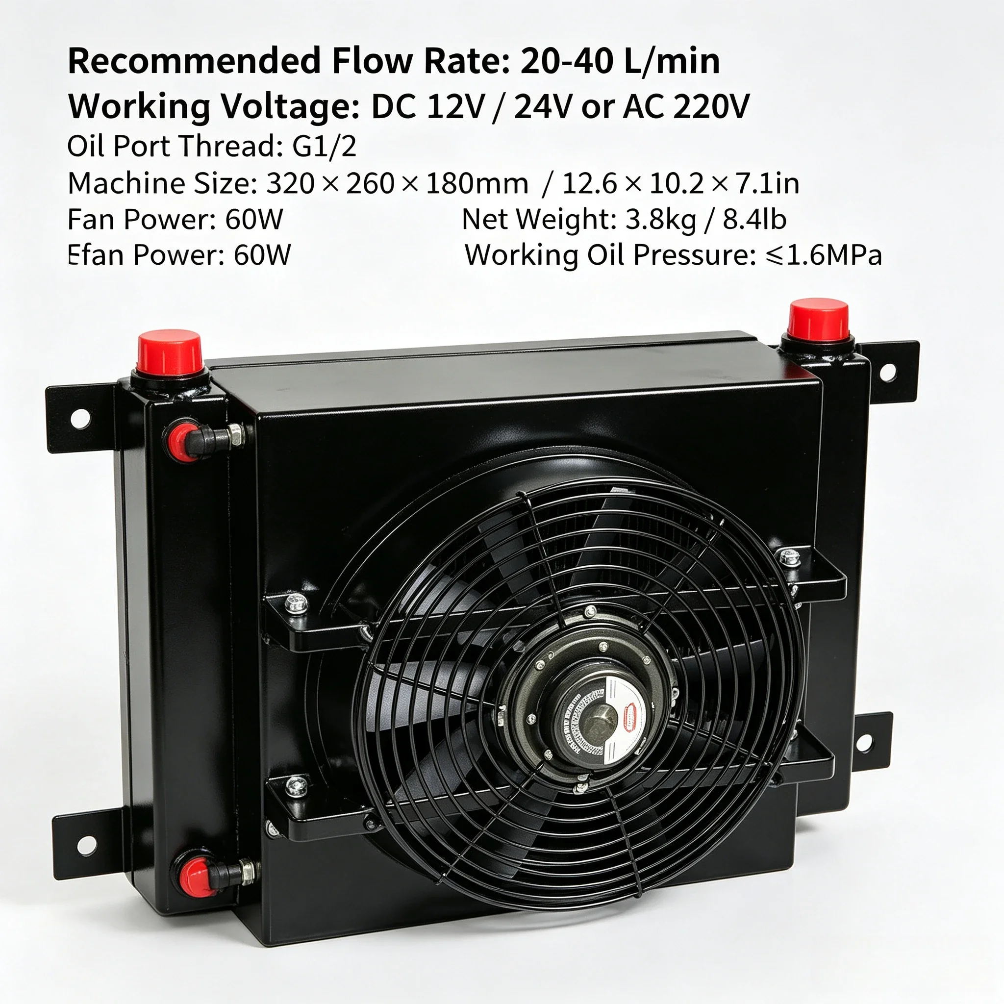 Industrial Hydraulic Oil Cooler Machine Water Cooling System Equipment For Mechanical Heat Dissipation
