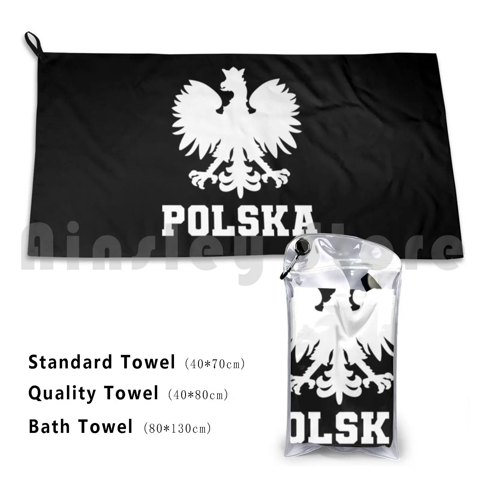 Polish Eagle Polish Poland Custom Towel Bath Towel Pole Polish Poland Polish Eagle Proud Pole