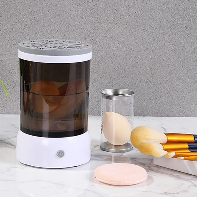 FZFZ-limpiador de brochas de maquillaje eléctrico automático, limpiador de brochas de maquillaje eléctrico alimentado, secador portátil para brochas de maquillaje de belleza A 1S