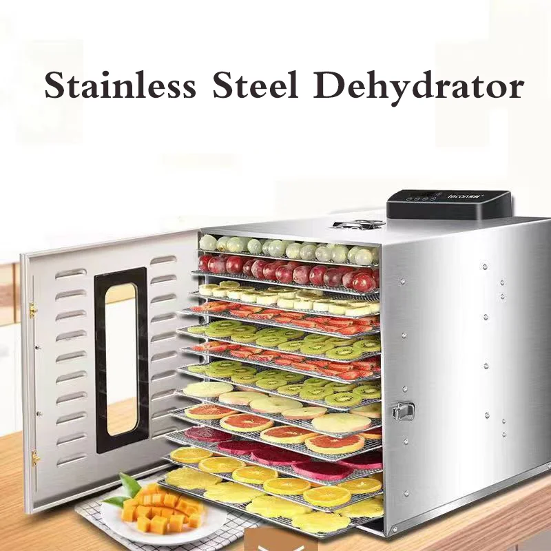 6 Lớp Thú Cưng Thịt Dehydrator Trái Cây Sấy Máy Nhà Thép Không Gỉ Máy Sấy Thực Phẩm Cho Thực Phẩm Và Rau Củ Quả