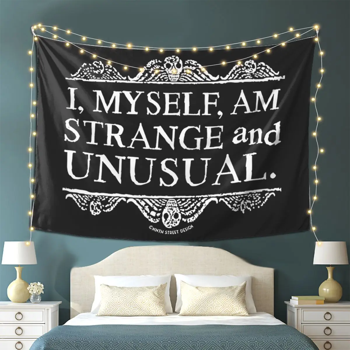 

I, Myself, Am Strange And Unusual. Tapestry Wall Hanging Aesthetic Home Decoration Tapestries for Living Room Bedroom