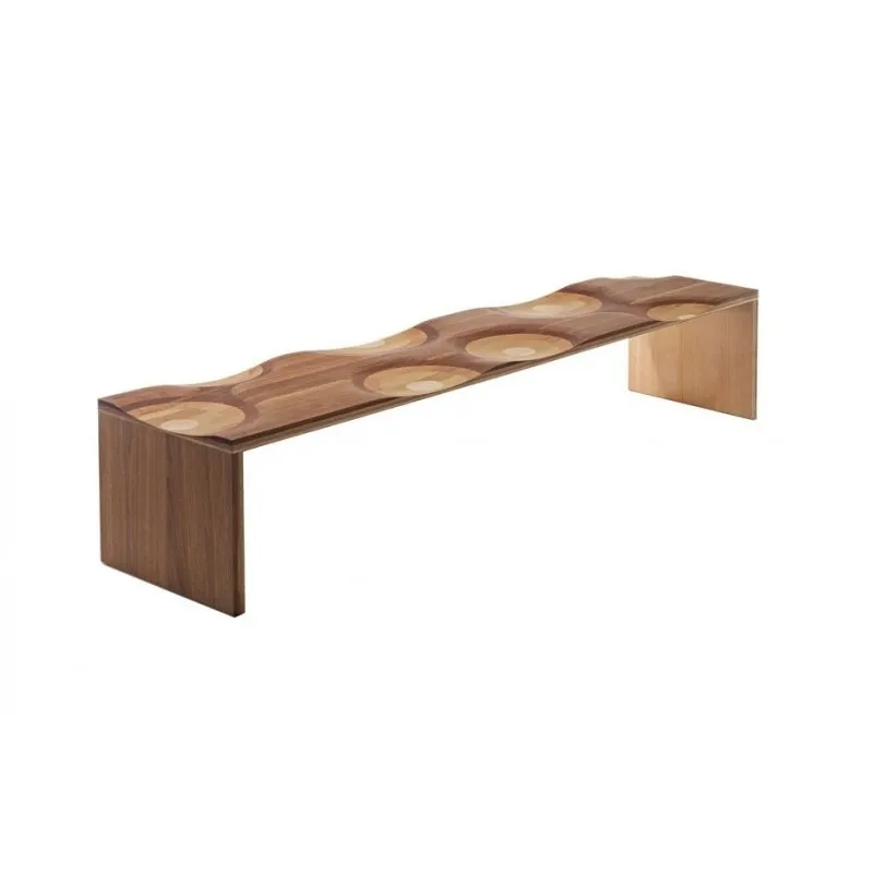 Medieval retro solid wood bench designer household Italian minimalist creative art shoe changing stool bedroom end stool