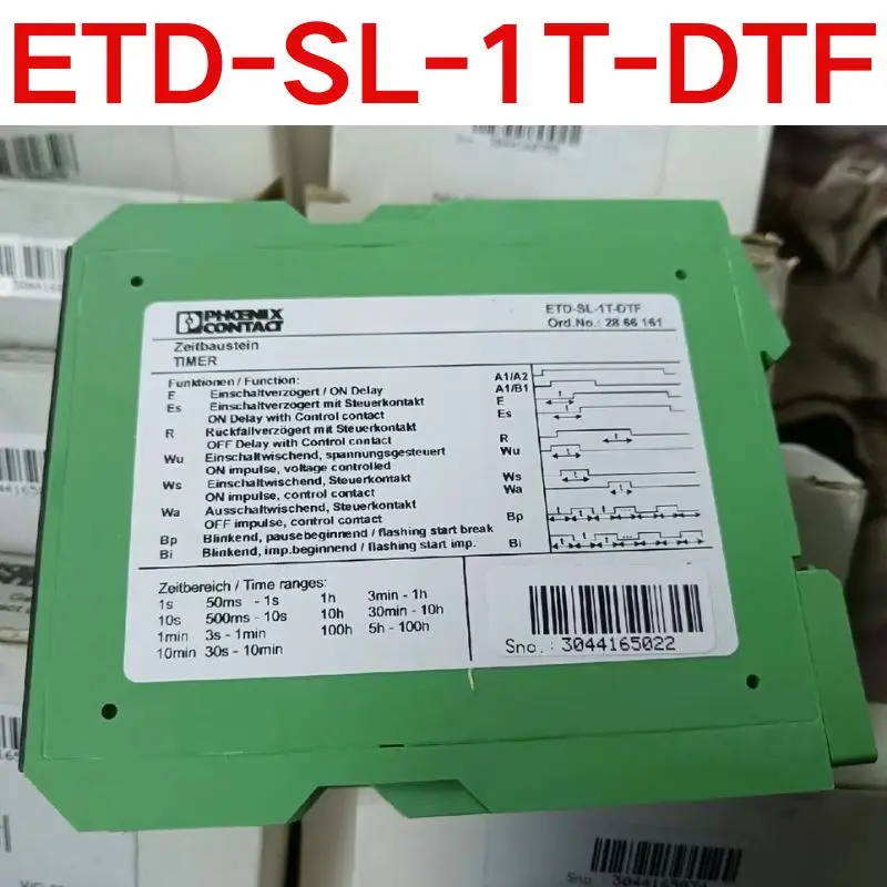 brand-new, The outer packaging of the safety relay has been opened  ETD-SL-1T-DTF