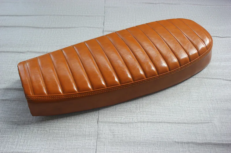 

Motorcycle 640mm Orange Vintage Saddle Cafe Racer Seat For Honda CB Kawasaki Yamaha Retro Motorcycle cover Seat