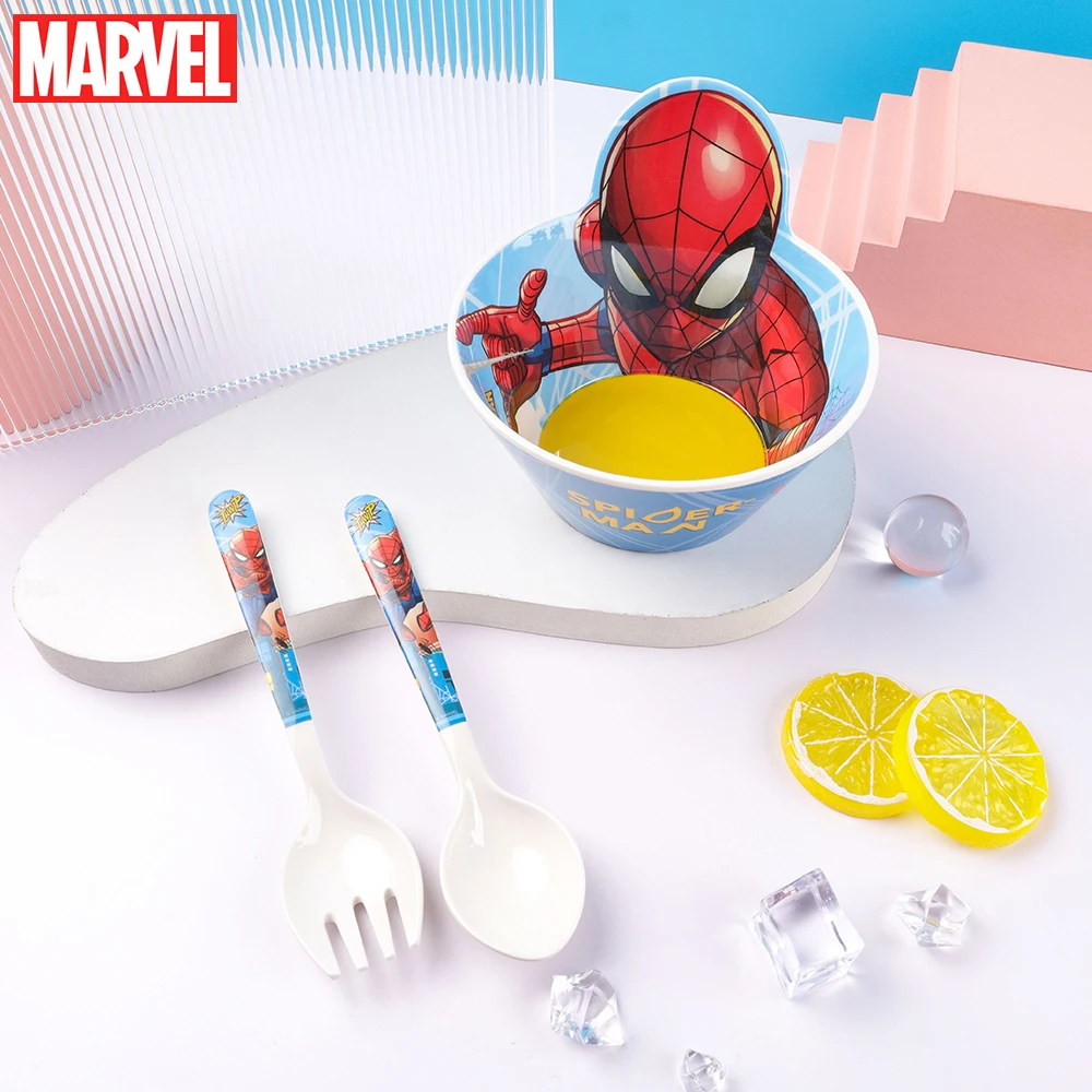1 Stück Avengers Offiziell Lizenzierte Spider-Man Hulk Thor Melamin-Schüssel Hitzebeständige Bruchsichere Frühstücks-Müsli-Suppenschüssel Geschenk – Detail 8