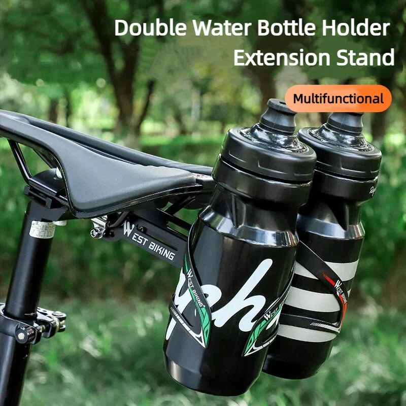 

Bicycle Water Bottle Cage Adapter Multifunctional Adjustable Bike Water Cup Extension Mount For MTB Road Bike