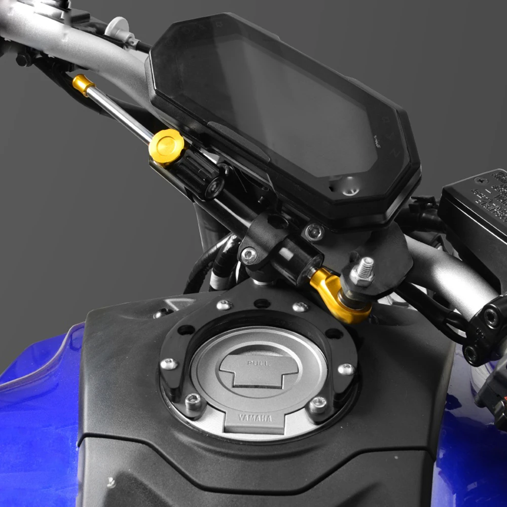 MTKRACING For YAMAHA MT-07 2021-2024 Motorcycles Adjustable Steering Stabilizer Damper Bracket Mount Support Kit Accessories