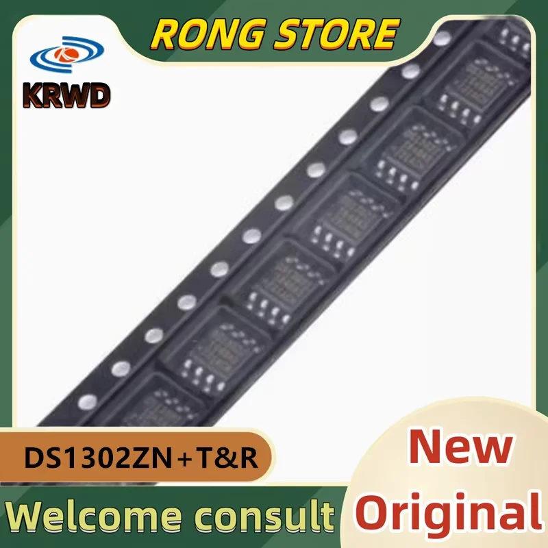10 قطعة 051302 Z رقاقة جديدة ومبتكرة IC DS1302ZN + T & R DS1302ZN SOIC-8 ساعة/تقويم 3-سلك واجهة تسلسلية رقاقة