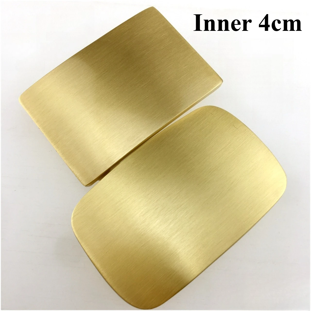 4cm Solid Color Brass Men Belt Buckle DIY Leather Craft Man Buckle Belt Hebilla Cinturon Hombre Boucle Ceinture