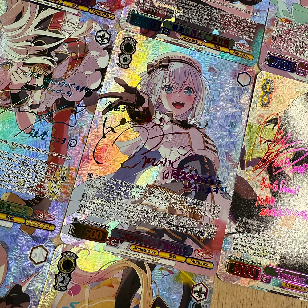 10 قطعة/المجموعة أنيمي Waifu فايس شوارز جمع بطاقة بانج حلم! هدايا بطاقة توقيع يوكينا ميناتو تاكاماتسو توموري أنون تشيهايا